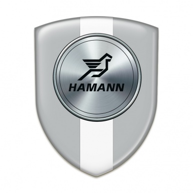 Hamann Logo Emblem Grey with White Tape Version 