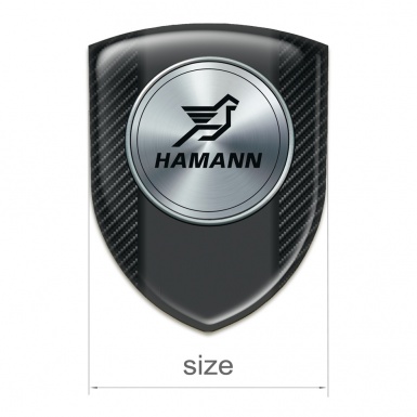 Hamann Self Adhesive Car logo Emblem Black Fibers Model 