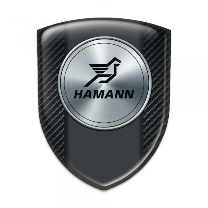 Hamann Self Adhesive Car logo Emblem Black Fibers Model 