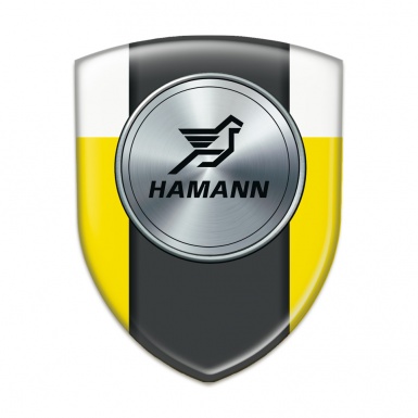 Hamann Auto Emblem Yellow White Model 