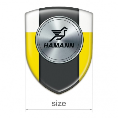 Hamann Auto Emblem Yellow White Model 