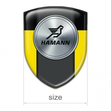 Hamann Domed Emblem Yellow Black Model 