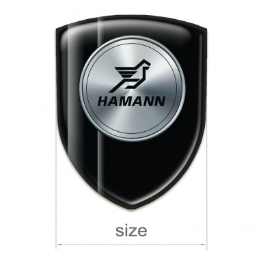 Hamann Resin Sticker Black with Grey Shadow lines 