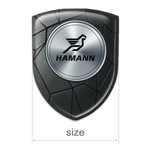Hamann Silicone Car Decal Badge Black mosaic Model 