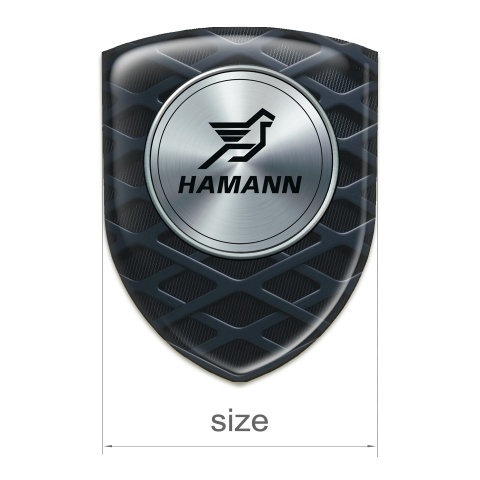 Hamann Silicone Badge 3D grid Model 