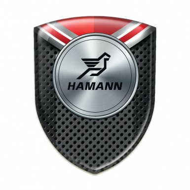 Hamann Domed Emblem Perforated base with Red detail Model 