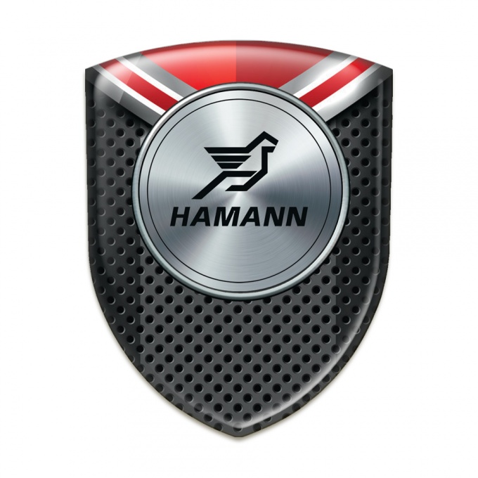 Hamann Domed Emblem Perforated base with Red detail Model 
