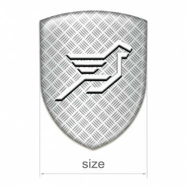 Hamann Self Adhesive Car logo Emblem White Carbon Base Big Logo 