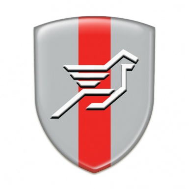 Hamann Resin Sticker Grey with Red Band Base Big Logo 