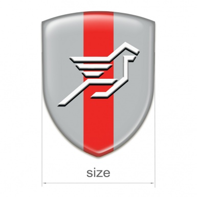 Hamann Resin Sticker Grey with Red Band Base Big Logo 