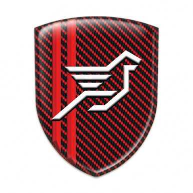 Hamann Silicone Shield Red Carbon with Red Stripes Style 