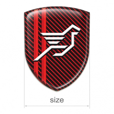Hamann Silicone Shield Red Carbon with Red Stripes Style 