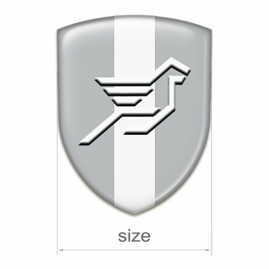 Hamann Tuning Emblem Grey with White Ribbon and Big Logo 