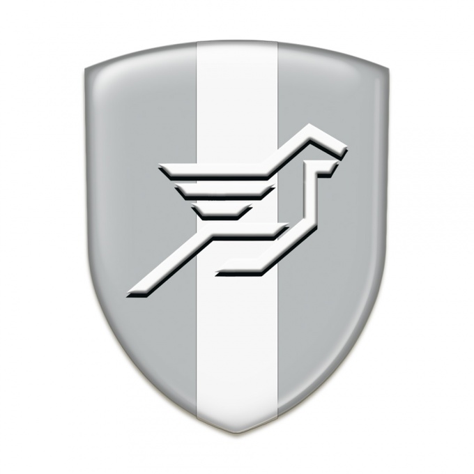 Hamann Tuning Emblem Grey with White Ribbon and Big Logo 
