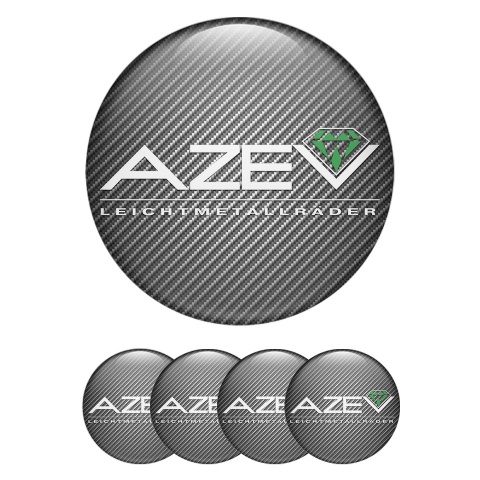 Azev Silicone Stickers for Center Caps Carbon