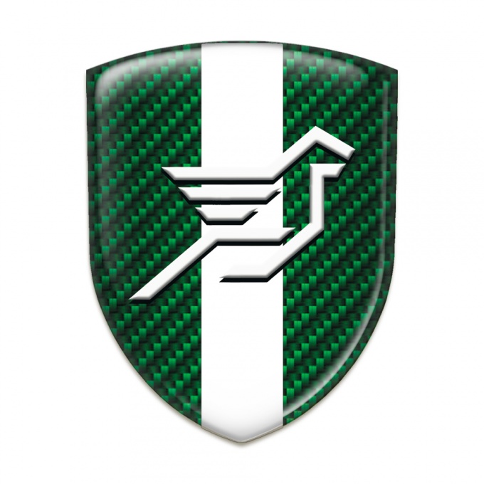 Hamann Car Interior Badge Green Carbon with White Ribbon 