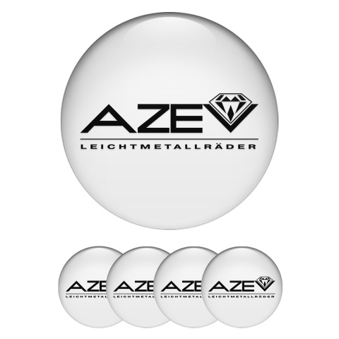 Azev Silicone Stickers for Center Caps White