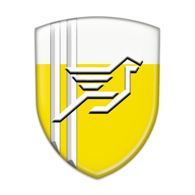 Hamann Silicone Badge Yellow White with White Lines Style 