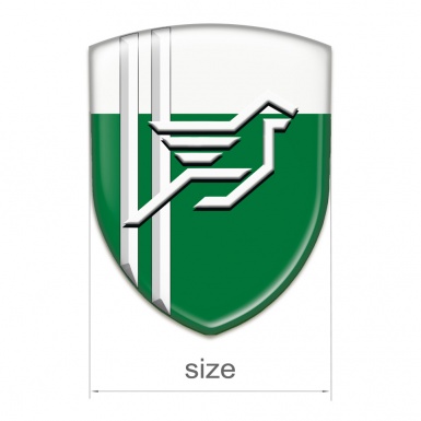 Hamann Emblem Badge Logo Green White with White lines Style 