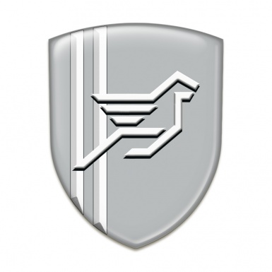 Hamann Domed Emblem Grey Print White lines Style 