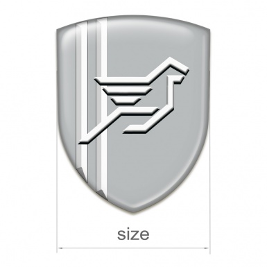 Hamann Domed Emblem Grey Print White lines Style 