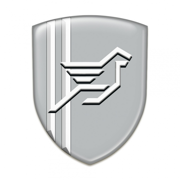 Hamann Domed Emblem Grey Print White lines Style 