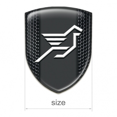 Hamann 3D Gel Emblem Perforated Steel effect 