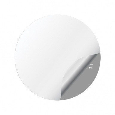 Azev Domed Stickers for Wheel Caps Black