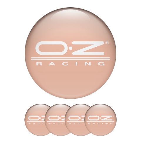 OZ Wheel Emblems for Center Caps Pink Edition