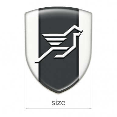Hamann Silicone Car Decal Badge White Print 