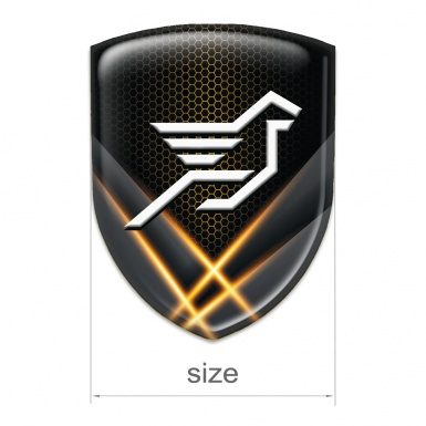 Hamann Emblem Badge Logo Crossed Orange Lights 