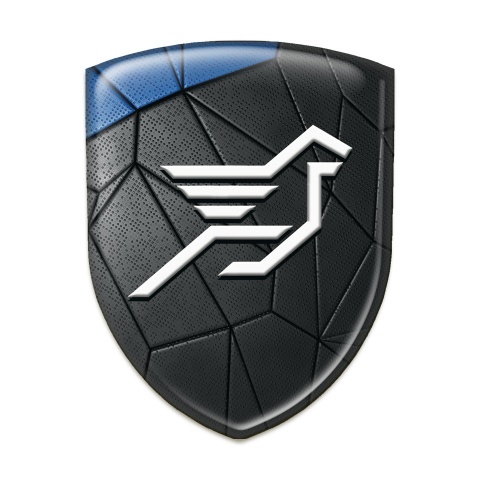Hamann  Emblem Interior Black Blue mosaic Effect 