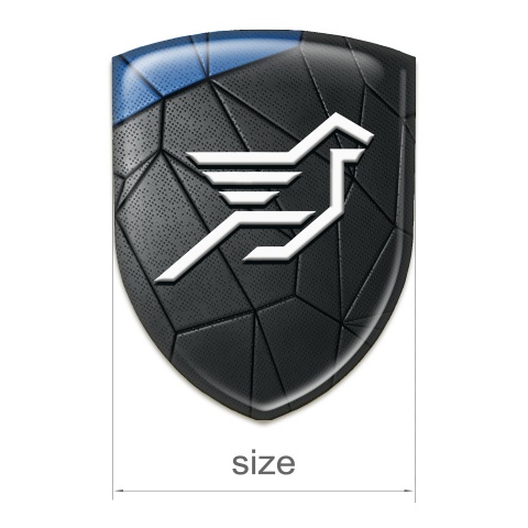 Hamann  Emblem Interior Black Blue mosaic Effect 
