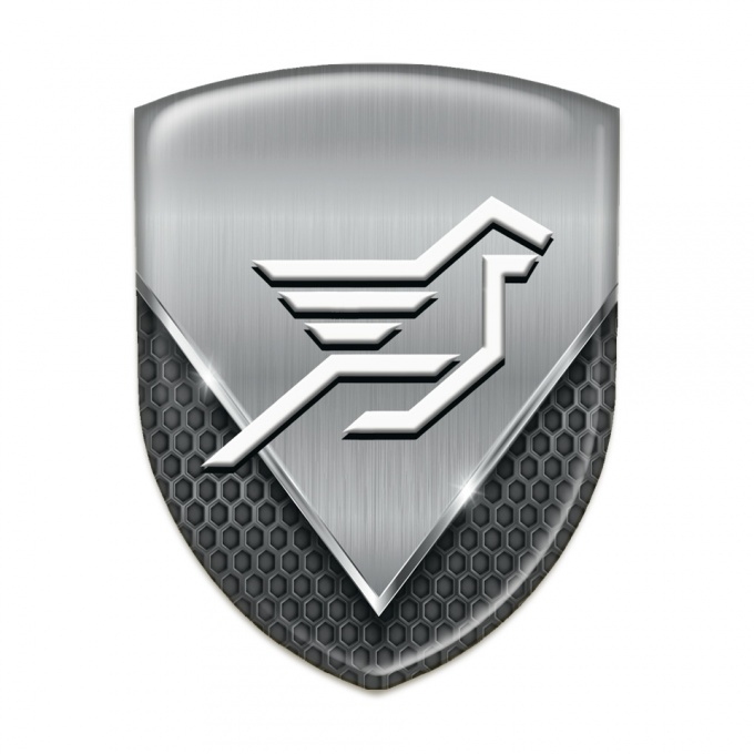 Hamann Tuning Badge Aluminium Sheet with dark Mesh Effect 