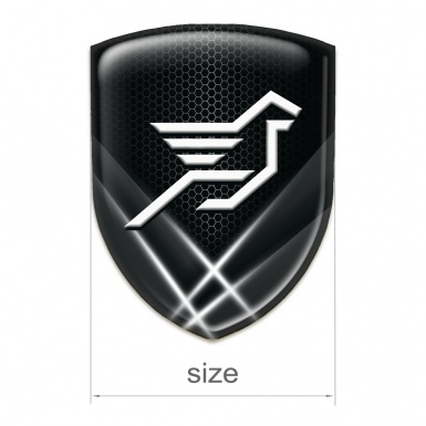 Hamann Silicone Car Decal Badge Crossed Lights Effect 