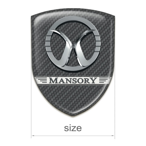 Mansory Auto Emblem dark Grey Carbon Design 