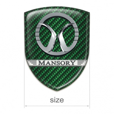 Mansory Tuning Emblem Green Carbon Design 