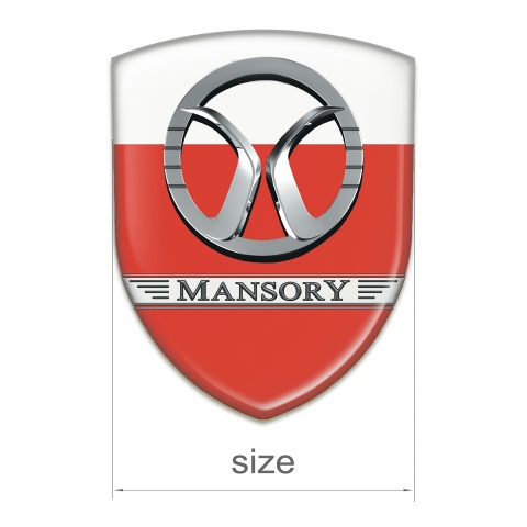 Mansory Emblem Exterior Red White Design 