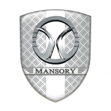 Mansory Logo Emblem Grid effect with White Band Decoration 