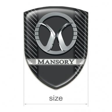 Mansory Tuning Badge Black carbon Style 