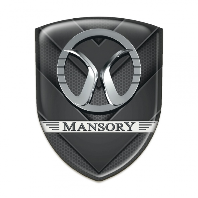 Mansory Silicone Badge Dark V Shape Details 