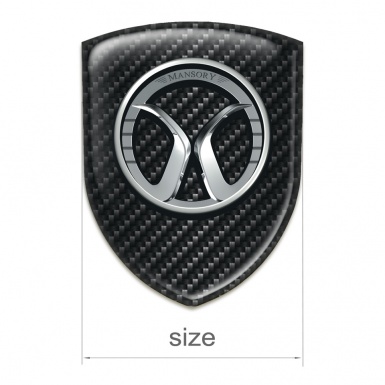 Mansory 3D Gel Emblem Black Fibers edition 
