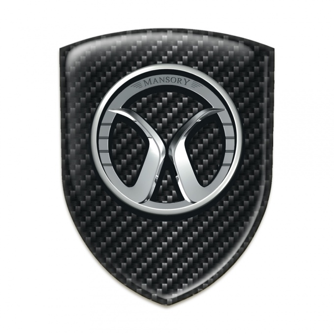 Mansory 3D Gel Emblem Black Fibers edition 