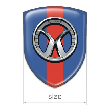 Mansory Resin Sticker Blue with Red Band Edition 