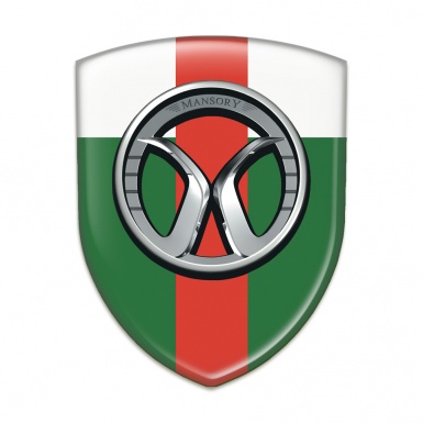Mansory Emblem Interior Green White with Red Band Edition 