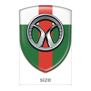Mansory Emblem Interior Green White with Red Band Edition 