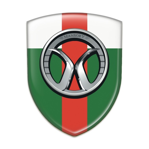 Mansory Emblem Interior Green White with Red Band Edition 