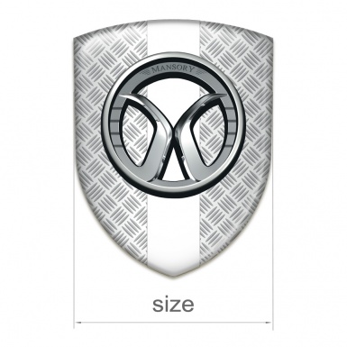 Mansory Tuning Emblem Mesh Effect with White Tape 