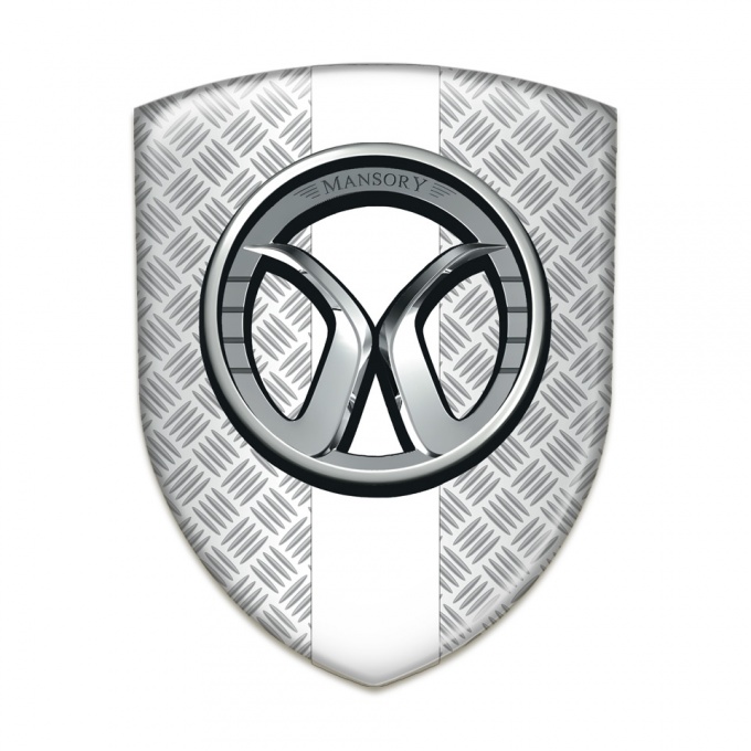 Mansory Tuning Emblem Mesh Effect with White Tape 