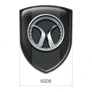 Mansory Silicone Badge Black Fibers Model 